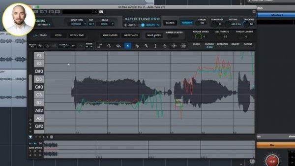 Antares Auto-Tune Pro. Тюнинг вокала и правка ритмики в графическом режиме ? Часть 2.