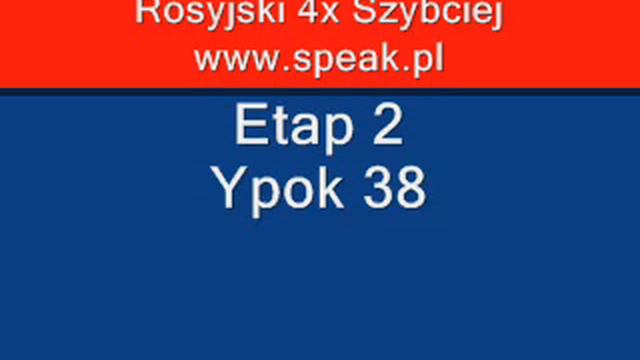 Russian Lesson Etap2 Ypok38- Direct Method Speak.pl смотреть онлайн