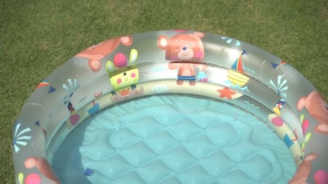 Детский бассейн с надувным дном Беззаботное лето 61 см, Intex, 57106