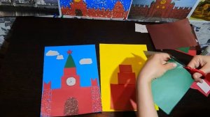 Аппликация Спасская башня