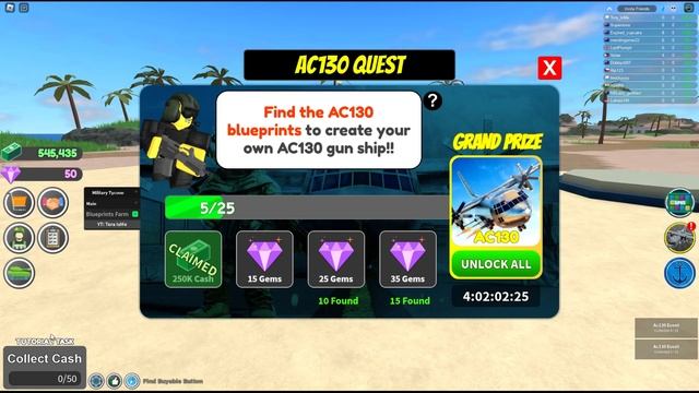 Roblox Military Tycoon Script - Auto Farm AC130 Blueprints смотреть онлайн