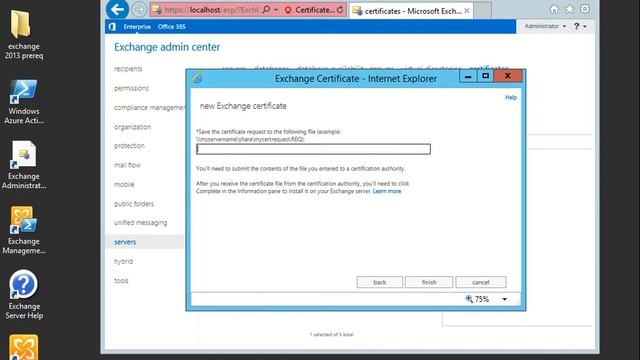 create csr and install ssl certificate in exchange 2013 sp1 смотреть онлайн