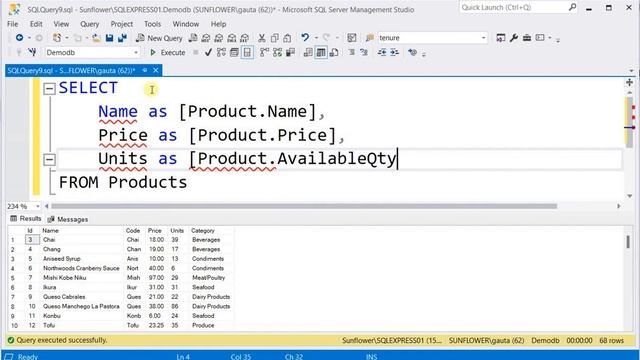How to generate JSON result from a SQL query in SQL Server смотреть онлайн