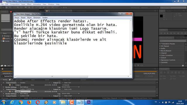 After Effects error: Rendering error while writing to file (-1610153453) смотреть онлайн