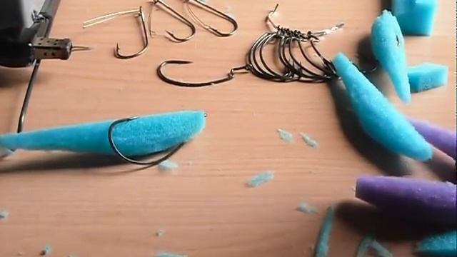 поролоновая рыбка на офсетном крючке. смотреть онлайн