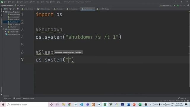 Shutdown or sleep your pc from python programming || how to shutdown pc from Python | Python Projec смотреть онлайн