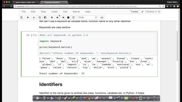 Python for Machine Learning/Artificial Intelligence | keyword_identifiers | Applied AI Course смотреть онлайн