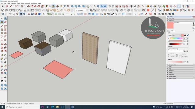 ♛ ?BÀI 06: PHƯƠNG PHÁP ĐỔ VẬT LIỆU VÀ UV MAP TRONG SKETCHUP 2021| HA Studio смотреть онлайн