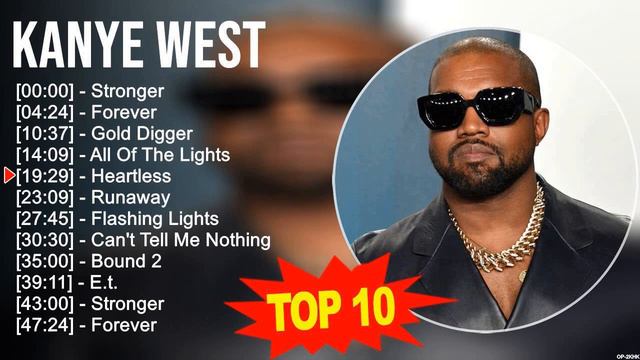 Kanye West 2023 MIX ~ Top 10 Best Songs ~ Greatest Hits ~ Full Album смотреть онлайн