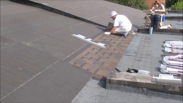 Укладка мягкой кровли. ( 10 часть) смотреть онлайн