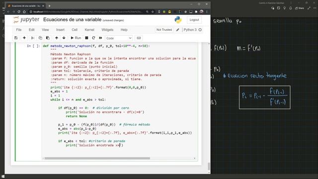Método de Newton-Raphson con Python смотреть онлайн