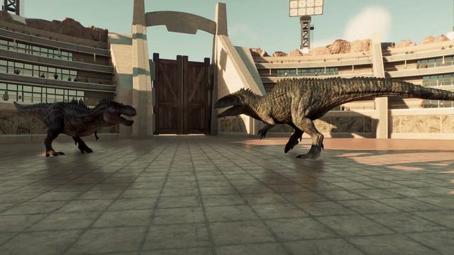 ALL LARGE CARNIVORES BATTLE ROYALE | Jurassic World Evolution 2 смотреть онлайн