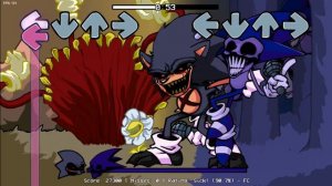 FNF: Лорд Икс и Маджин Соник поют Бесконечные циклы