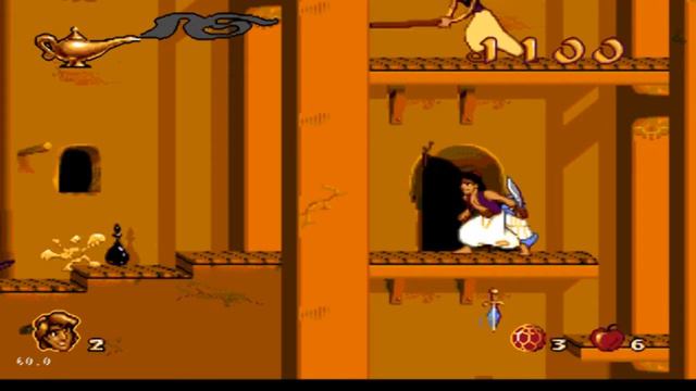 Disney's Aladdin (Аладдин) прохождение-01 смотреть онлайн