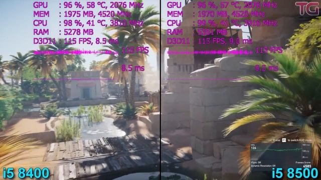 i5 8500 vs i5 8400 Test in 8 Games смотреть онлайн