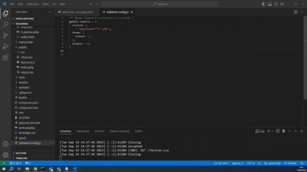 Tailwind CSS with PHP CodeIgniter 4 | Step-by-Step Tutorial for integration