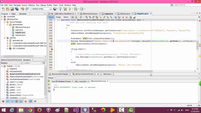 How To Connect Netbeans Java with SQL Server Forgot Password Update смотреть онлайн