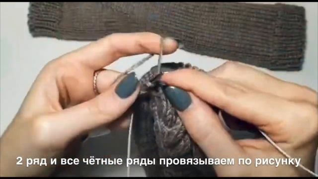 Вязаные длинные митенки с косой. Пошаговый мастер-класс. Палец индийским клином. смотреть онлайн