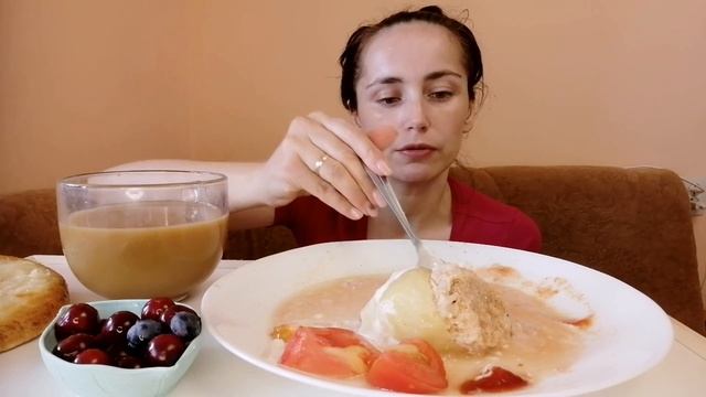 МУКБАНГ|ФАРШИРОВАННЫЕ ПЕРЦЫ , ОВОЩИ, ВАТРУШКА| Ответы на вопросы| MUKBANG| ASMR