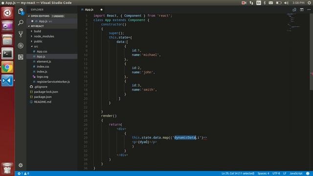React Js tutorial - handle json in react js | map function смотреть онлайн