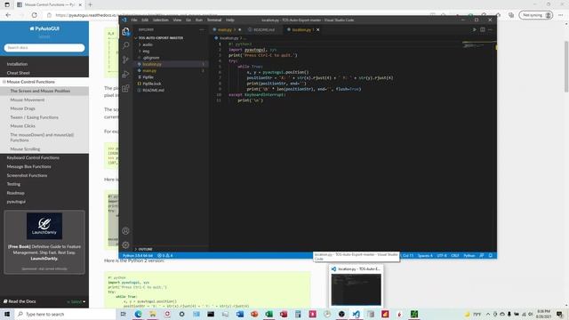Finding Absolute Position of Mouse Cursor смотреть онлайн