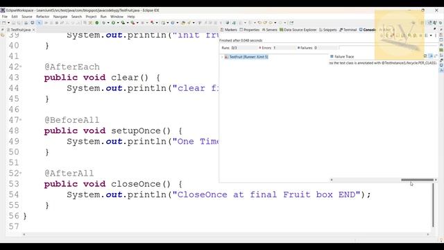 Junit 5 | covered annotations @BeforeAll @AfterAll @Disabled | java real time tools | by ponnam jay смотреть онлайн