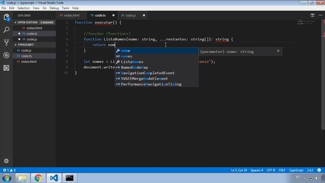TypeScript #015 - Functions - Rest parameters e Overloads смотреть онлайн