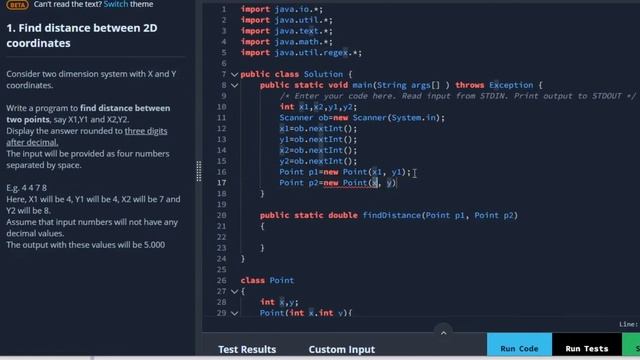 JAVA Hands-on Solutions | TCS Xplore | Find Distance Between 2d Coordinates | TCSXplore Program 202 смотреть онлайн