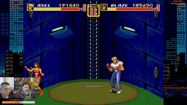 Играем в Streets of Rage 2 Полное Прохождение! смотреть онлайн