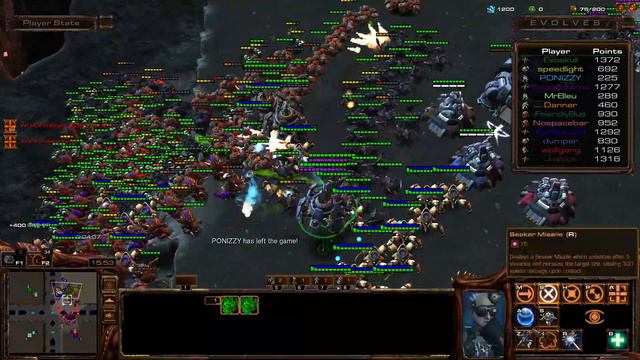 Starcraft II Arcade E V O L V E S смотреть онлайн