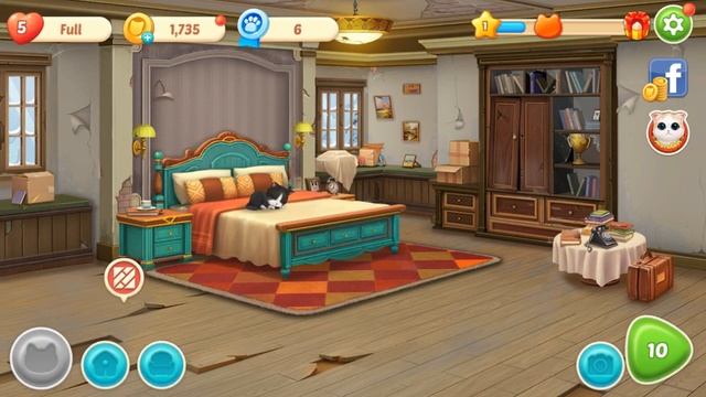 Kitten Match - Part 1 - Cozy Bedroom - Gameplay смотреть онлайн