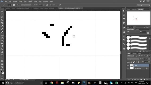 Como dibujar PIXEL ART en Adobe Photoshop, tutorial смотреть онлайн