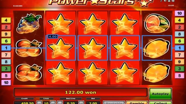 Novomatic Novoline Power Stars Big Win And Gamble (Demo) смотреть онлайн