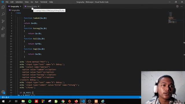 Kuliah online - PemWebLanjut #Fungsi dan Array.php смотреть онлайн