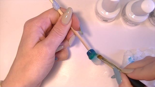 Green Water Ombre Nails with Gel Polish - Easy DIY Nail Art смотреть онлайн