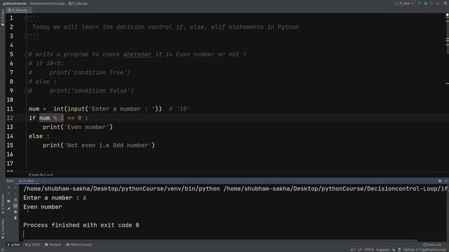 #10 Python 3: If - elif - else (Decision Control) смотреть онлайн