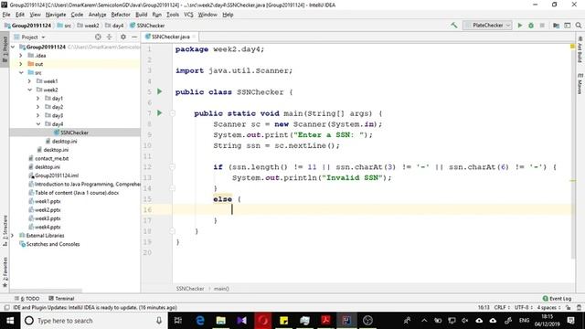 SSN Checker Example Java SE смотреть онлайн