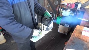 stihl 260 , необычный карбюратер