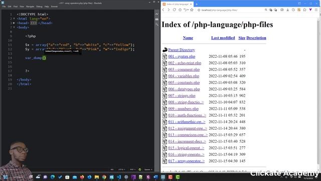 020 - PHP Array Operators | PHP Tutorial for Beginners Full Course смотреть онлайн