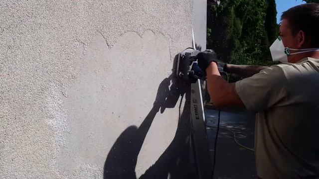 Zum Schutz der Bausubstanz Buntsteinputz - Edelputz abfräsen смотреть онлайн