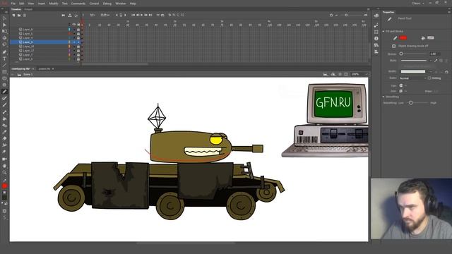 Рисуем Танк Хардбингер РанЗар Speed Paint RanZar смотреть онлайн