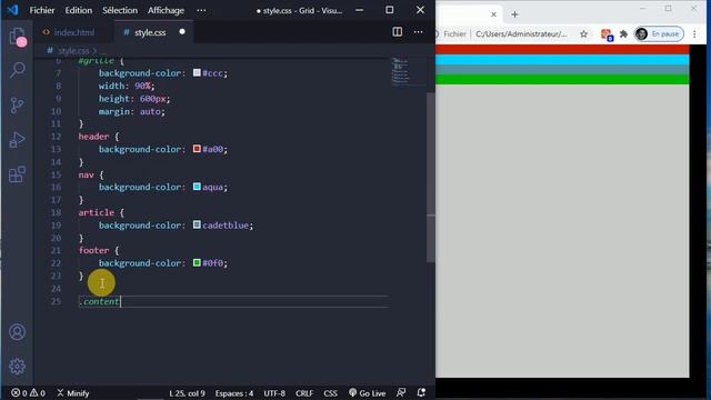 Création d'une mise en page web sous CSS Grid - Vidéo Tuto смотреть онлайн