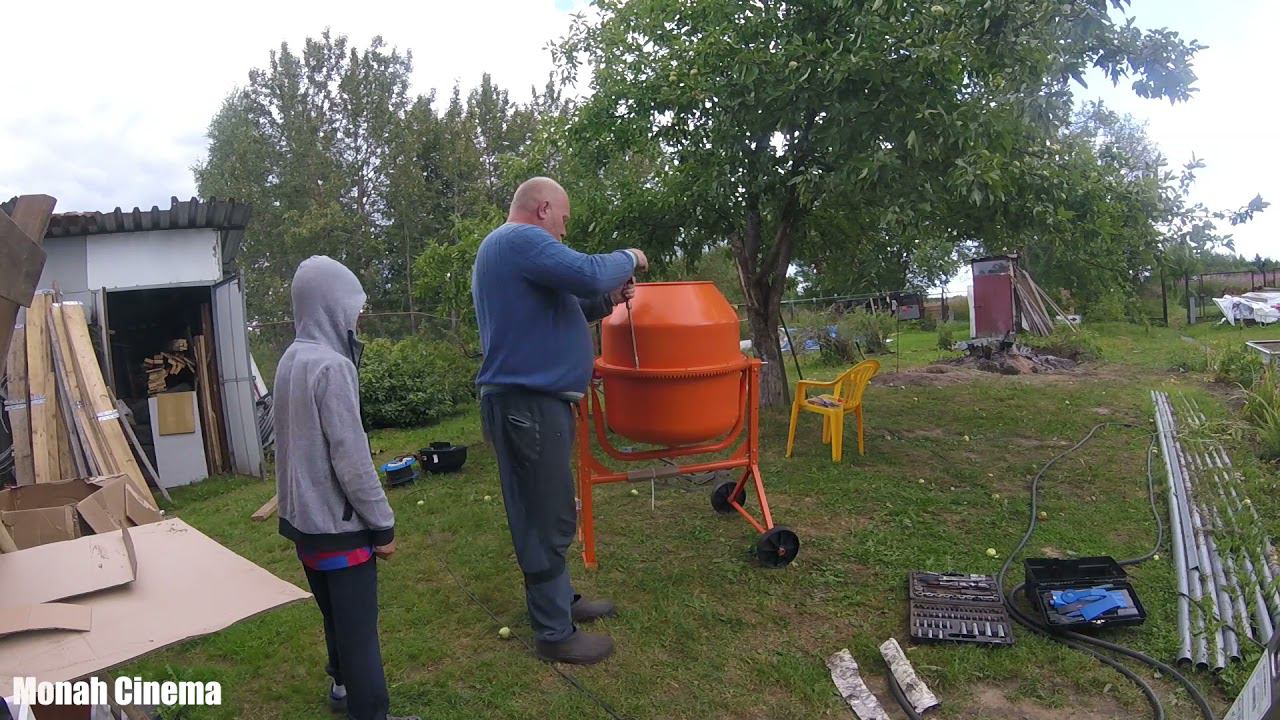 Сборка Бетон смесителя СТРОЙМАШ БСЛ 200 л 1000 Вт смотреть онлайн