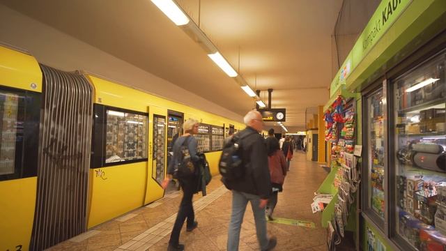 Germany, Berlin, U-Bahn ride from Karl-Marx-Straße to Neukölln смотреть онлайн