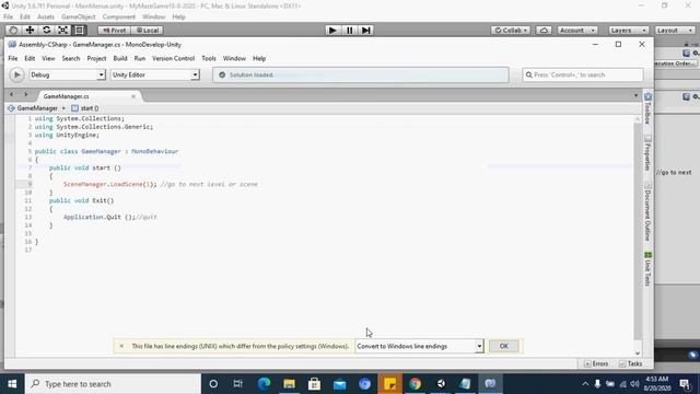 Maze Game| Part 2| Working on Main Menu Buttons смотреть онлайн
