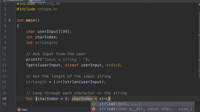 C Strings 15: Replaces lowercase characters with uppercase characters and vice versa [C Programming смотреть онлайн