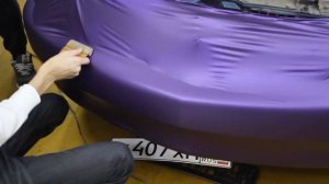 Как клеить винил. Бампер Mitsubishi Lancer. Автовинил. Уроки