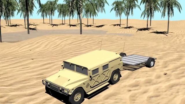 Evolution of Humvee Trailer in Blender смотреть онлайн