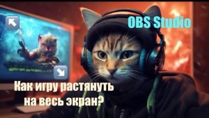 Как захватить игру на весь экран в OBS Studio?