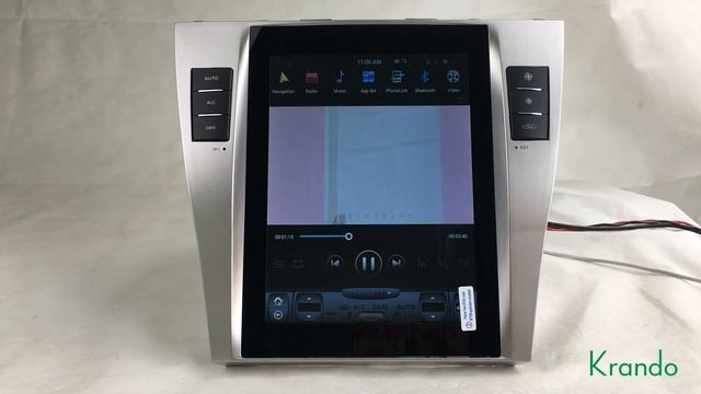 Krando Android 10.4" Tesla Style Vertical screen car radio player for Toyota Camry 2006-2012 смотреть онлайн